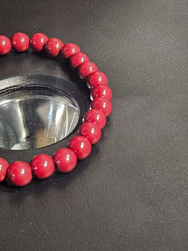 Cinnabar Beaded Bracelet