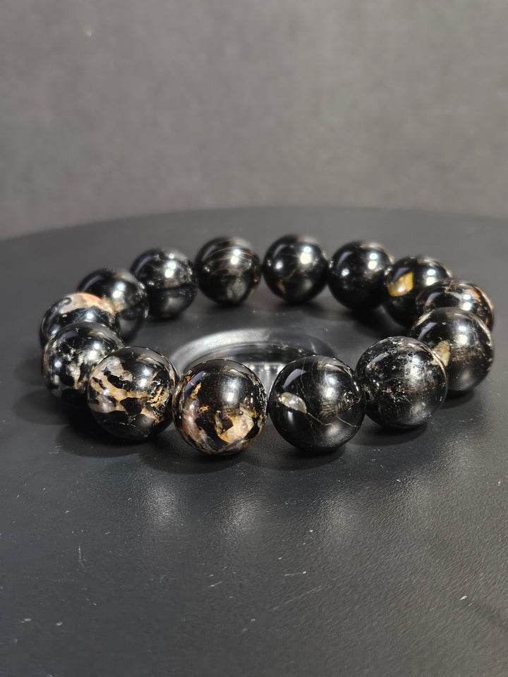 Black Tourmaline Beaded Bracelet