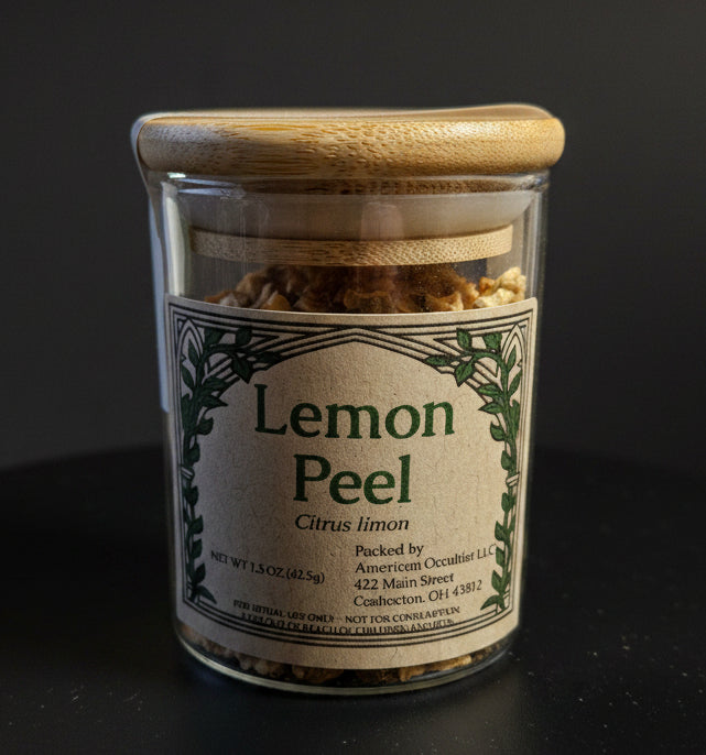 Lemon Peel (Citrus limon) – Ritual Herb Jar