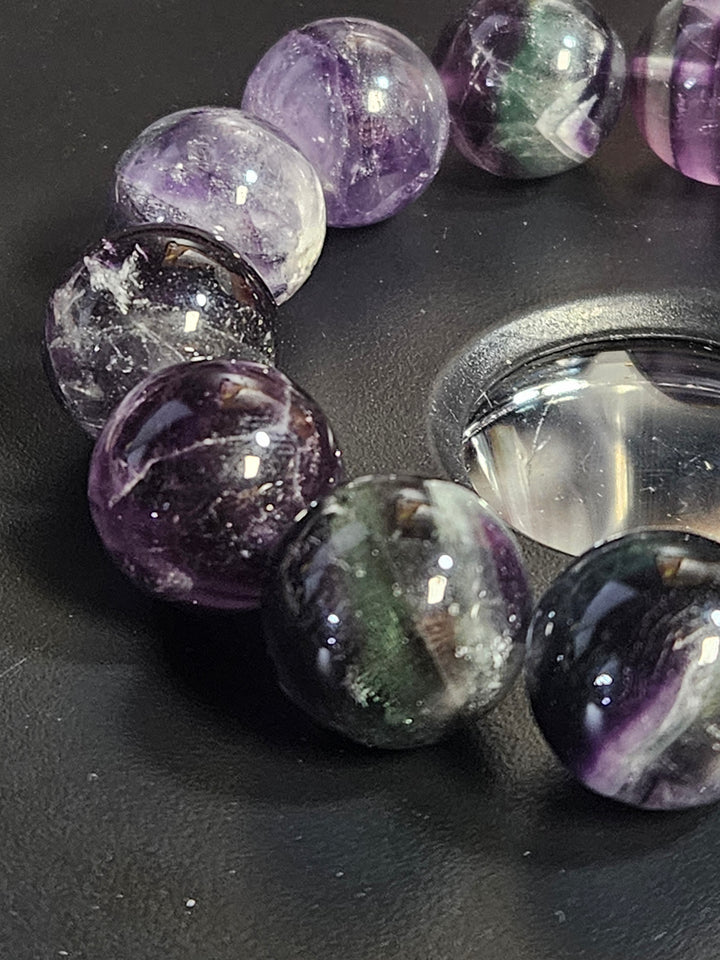 Candy Fluorite Beaded Bracelet
