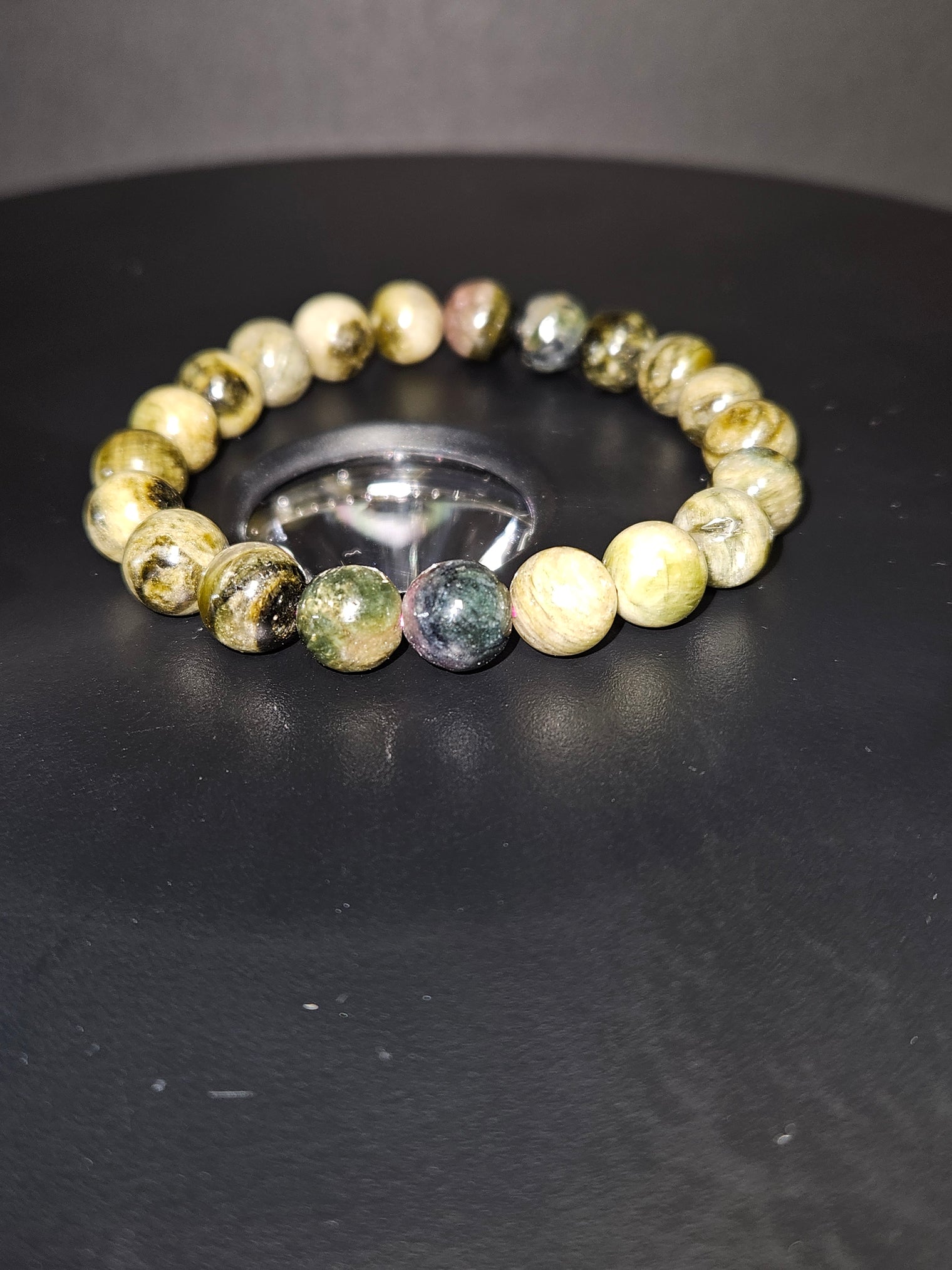 Green Tourmaline Beaded Bracelet