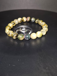 Green Tourmaline Beaded Bracelet