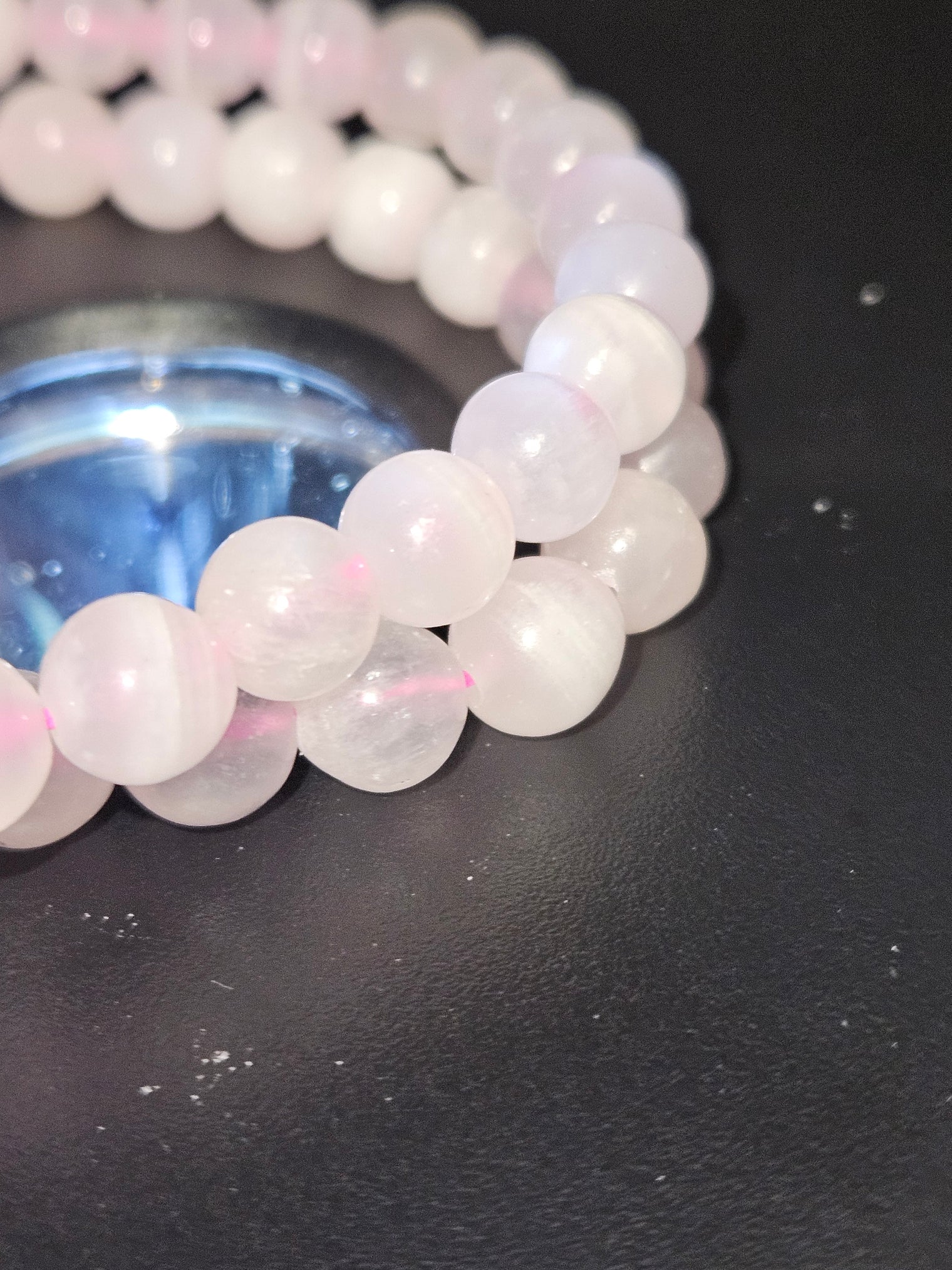 Pink Calcite Beaded Bracelet