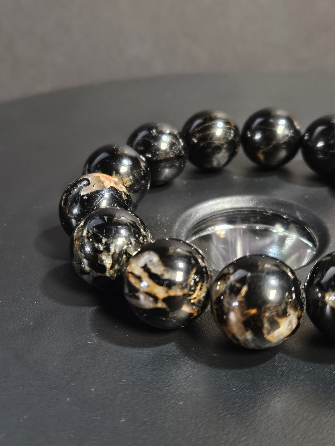 Black Tourmaline Beaded Bracelet