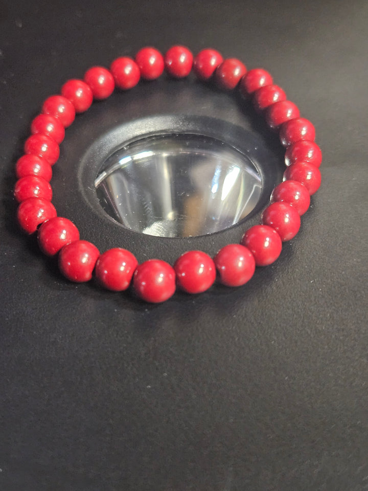 Cinnabar Beaded Bracelet