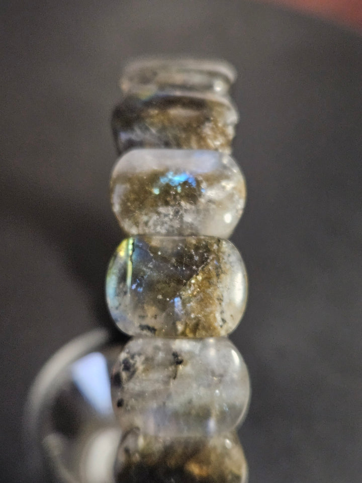 Super Flash Labradorite Bangle Bracelet