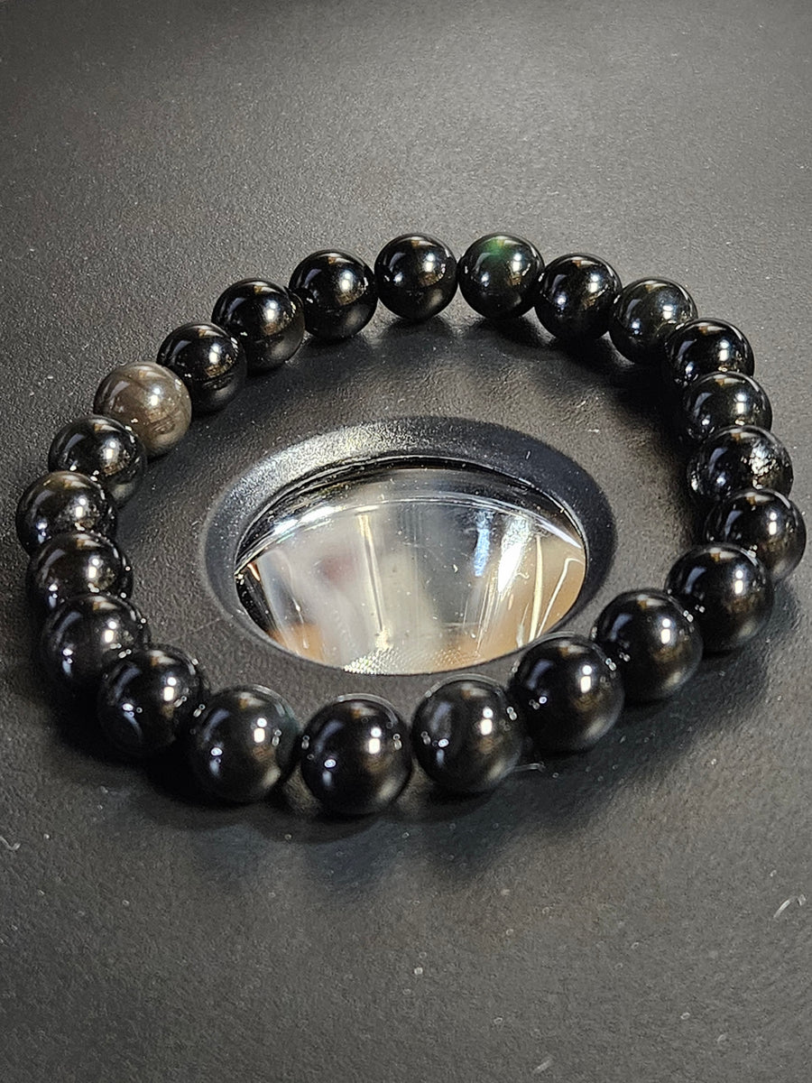 Rainbow Obsidian Beaded Bracelet