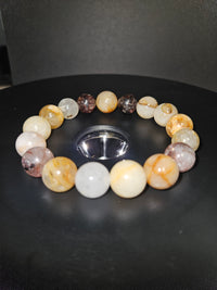 Garden & Golden Healer Quartz Beaded Bracelet