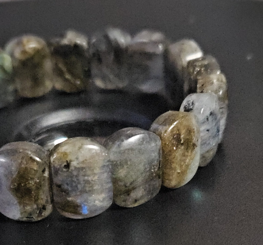 Super Flash Labradorite Bangle Bracelet