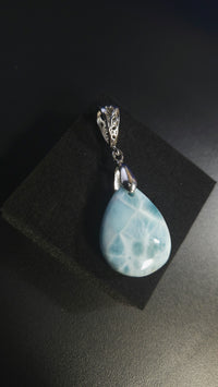 High Quality Larimar Teardrop Pendant