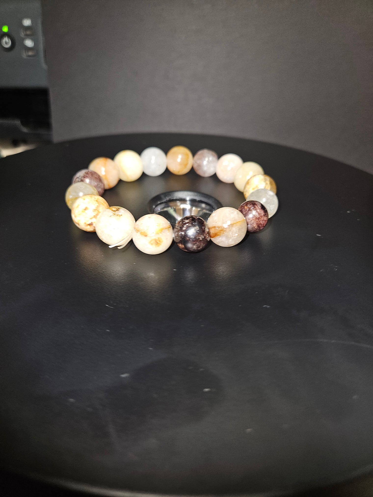 Garden & Golden Healer Quartz Beaded Bracelet