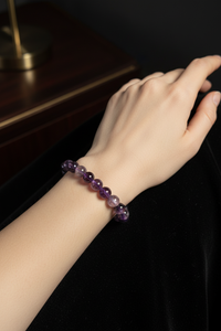 Amethyst Beaded Bracelet