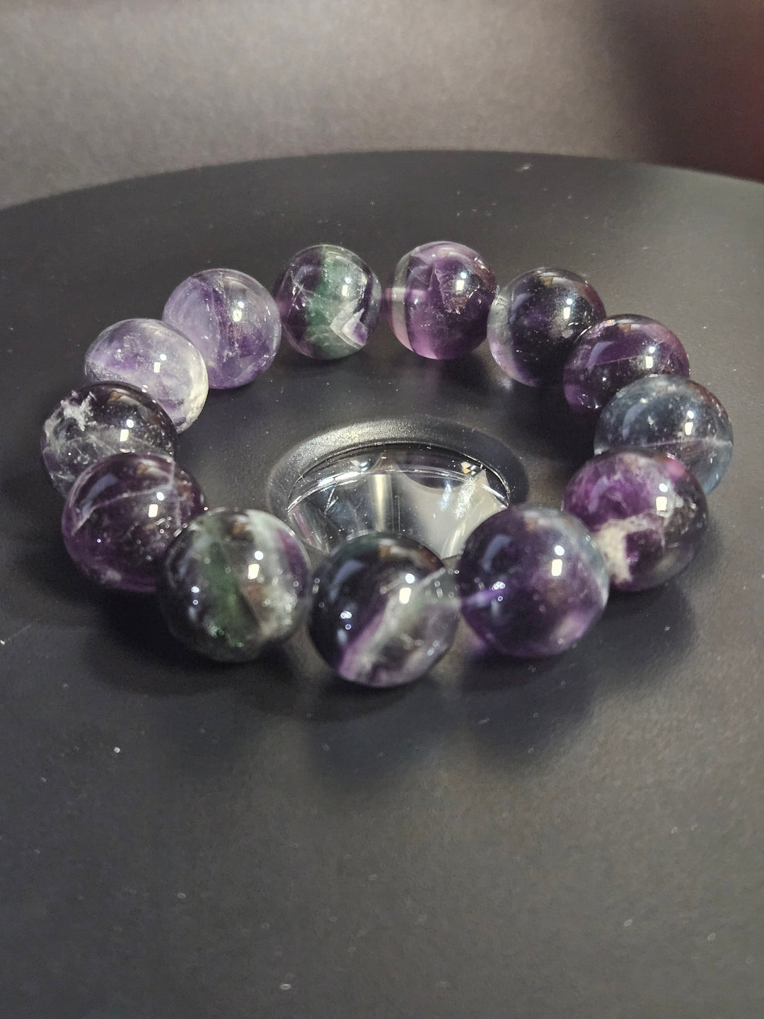 Candy Fluorite Beaded Bracelet