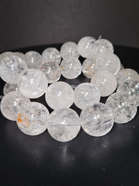 Clear Azeztulite Beaded Bracelet