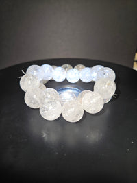 Clear Azeztulite Beaded Bracelet