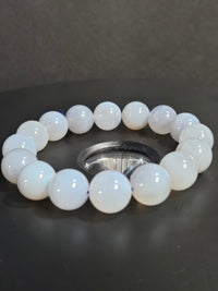 Blue Chalcedony Beaded Bracelet