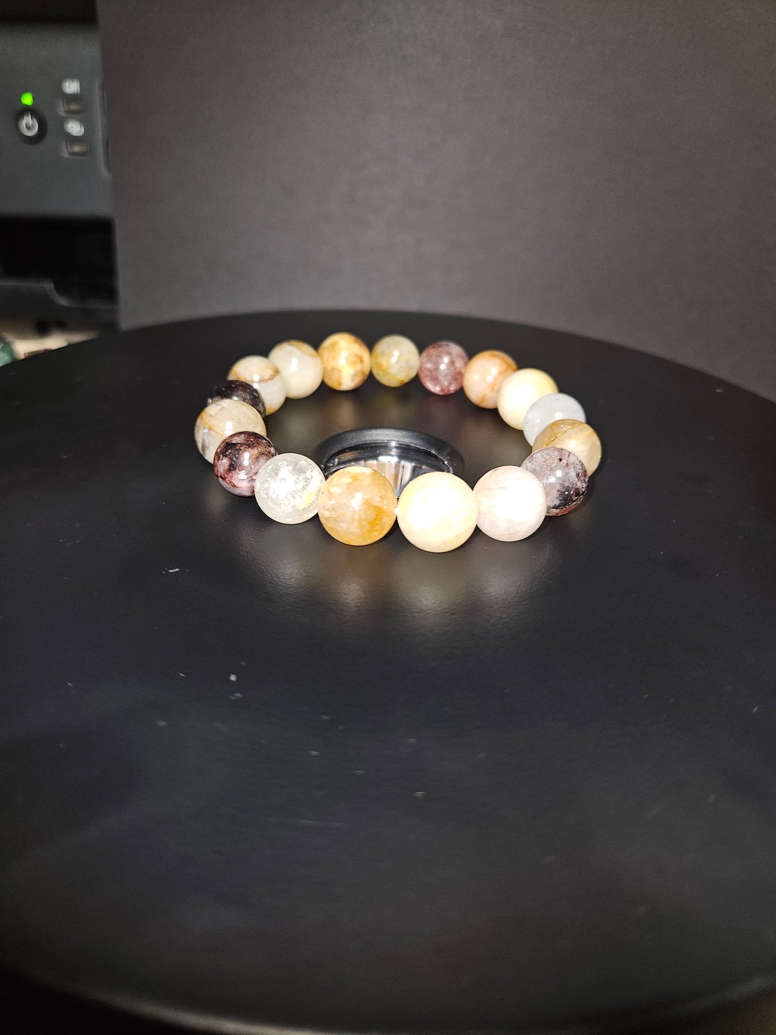 Garden & Golden Healer Quartz Beaded Bracelet