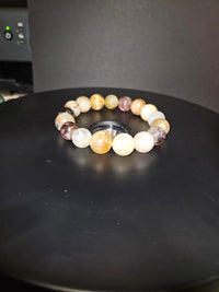 Garden & Golden Healer Quartz Beaded Bracelet