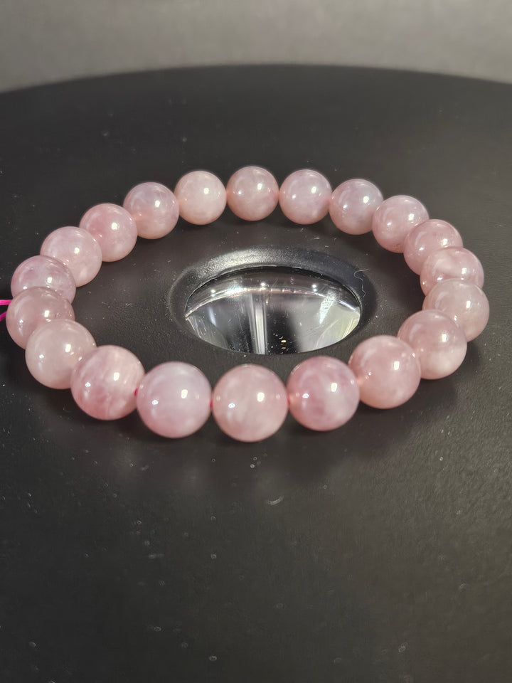 Lavender Rose Quartz Beaded Bracelet