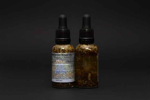 Road Opener Ritual Oil in a labeled dropper bottle