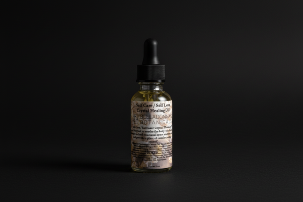 Self-Love & Self-Care Crystal Healing Oil — Acceptance, Inner Harmony & Embodied Worth