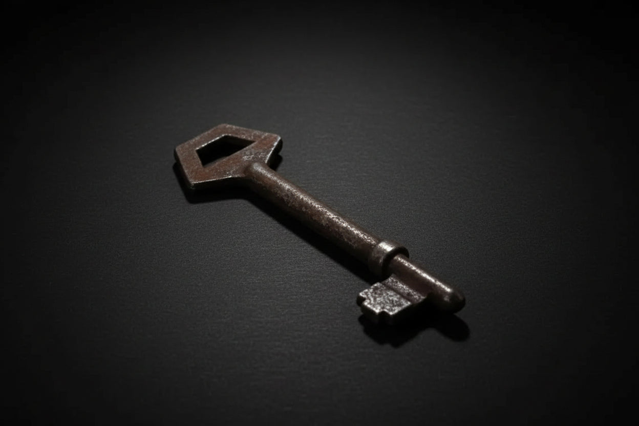 Assorted decorative skeleton keys in various sizes and shapes