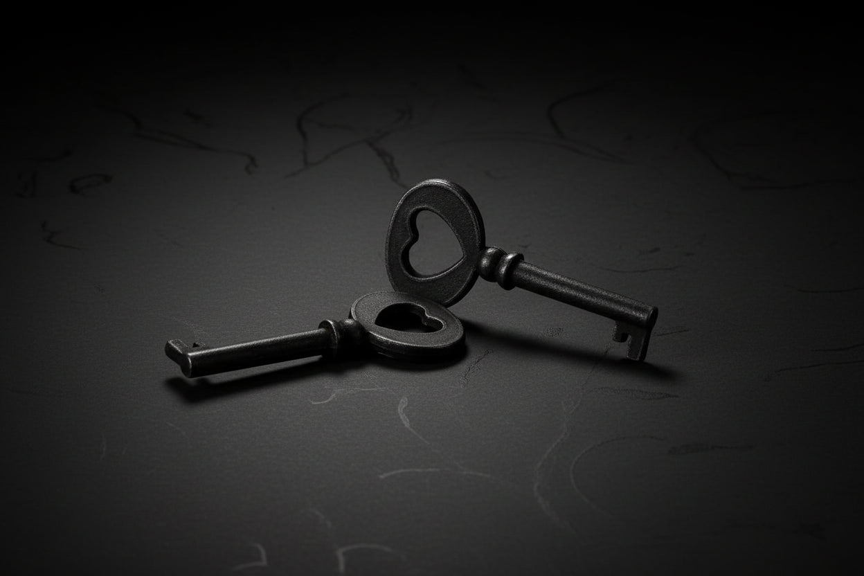 Medium vintage-style decorative skeleton key