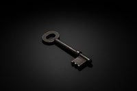 Large vintage-style decorative skeleton key