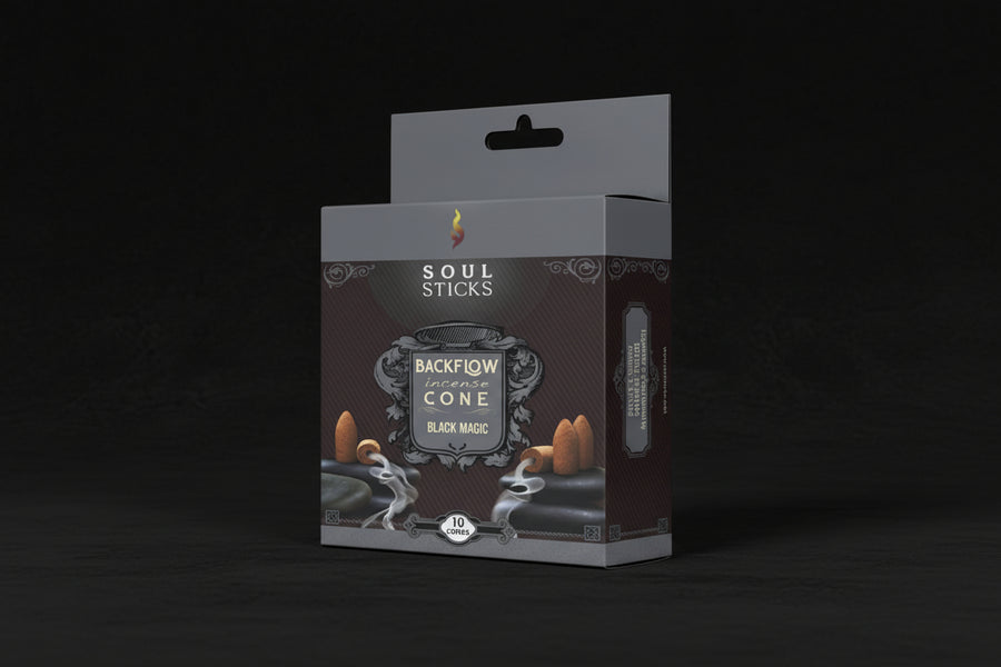 Black Magic Backflow Cones - Soul Sticks (12)