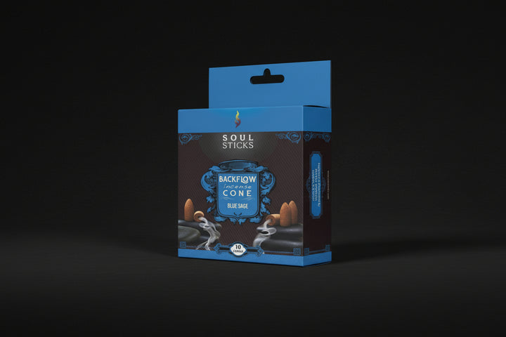 Blue Sage Backflow Cones - Soul  Sticks (12)