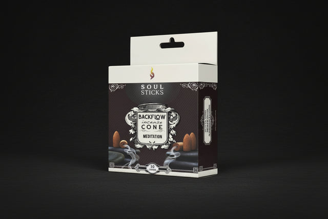 Soul Sticks meditation backflow incense cones package