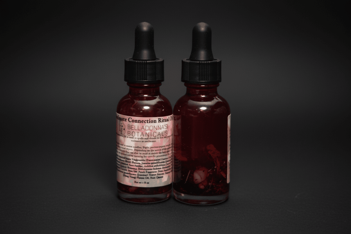 Soulmate Connection ritual oil bottles
