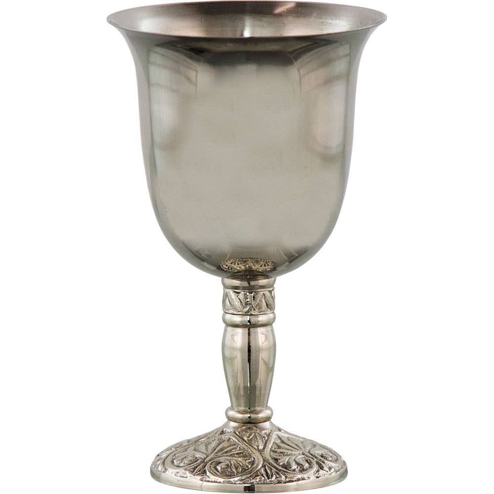 Stainless Steel Chalice – Plain Ritual Cup (4” Diameter)