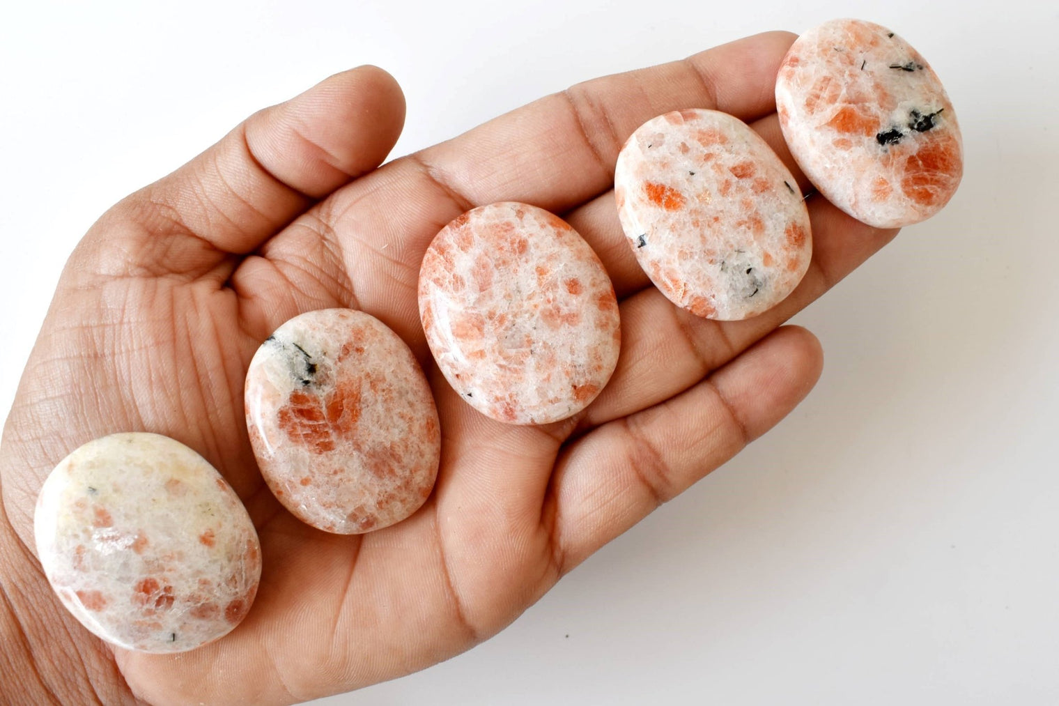 Sunstone Palm Stone – Polished Pocket Crystal