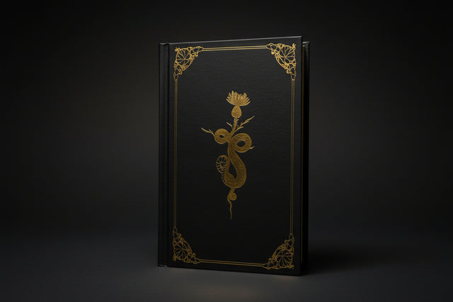 The Devotion gilded grimoire ritual journal cover