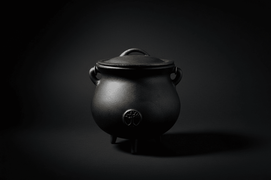 Tree of Life Cast Iron Cauldron – 7 Inch