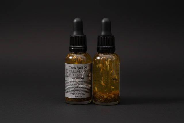 Truth Spell ritual oil bottle with dropper