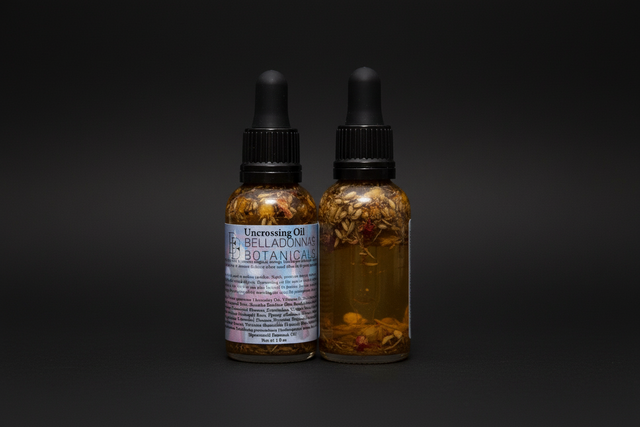 Uncrossing ritual oil bottle with dropper
