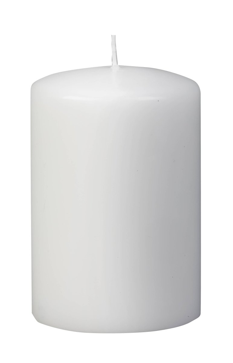 White Pillar Candle – 4 x 6 inch Ritual Flame of Clarity, handcrafted for spiritual focus and ritual work
