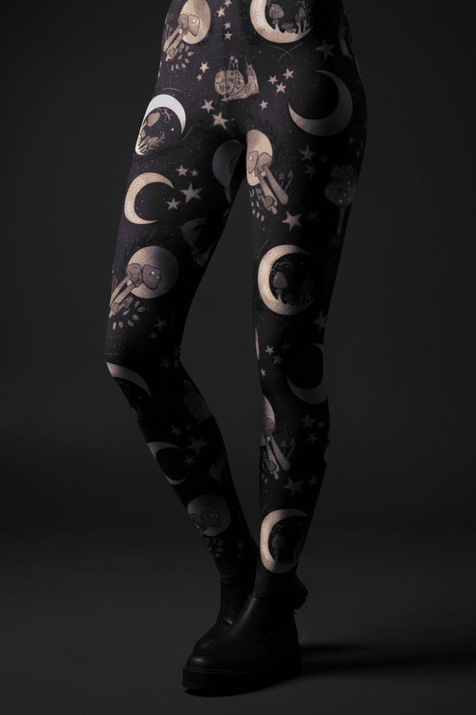 Witchy Mushrooms Leggings