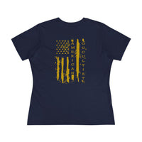 Women’s Gold Flag Tee – American Occultist Streetwear