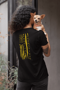 Women’s Gold Flag Tee – American Occultist Streetwear