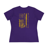 Women’s Gold Flag Tee – American Occultist Streetwear