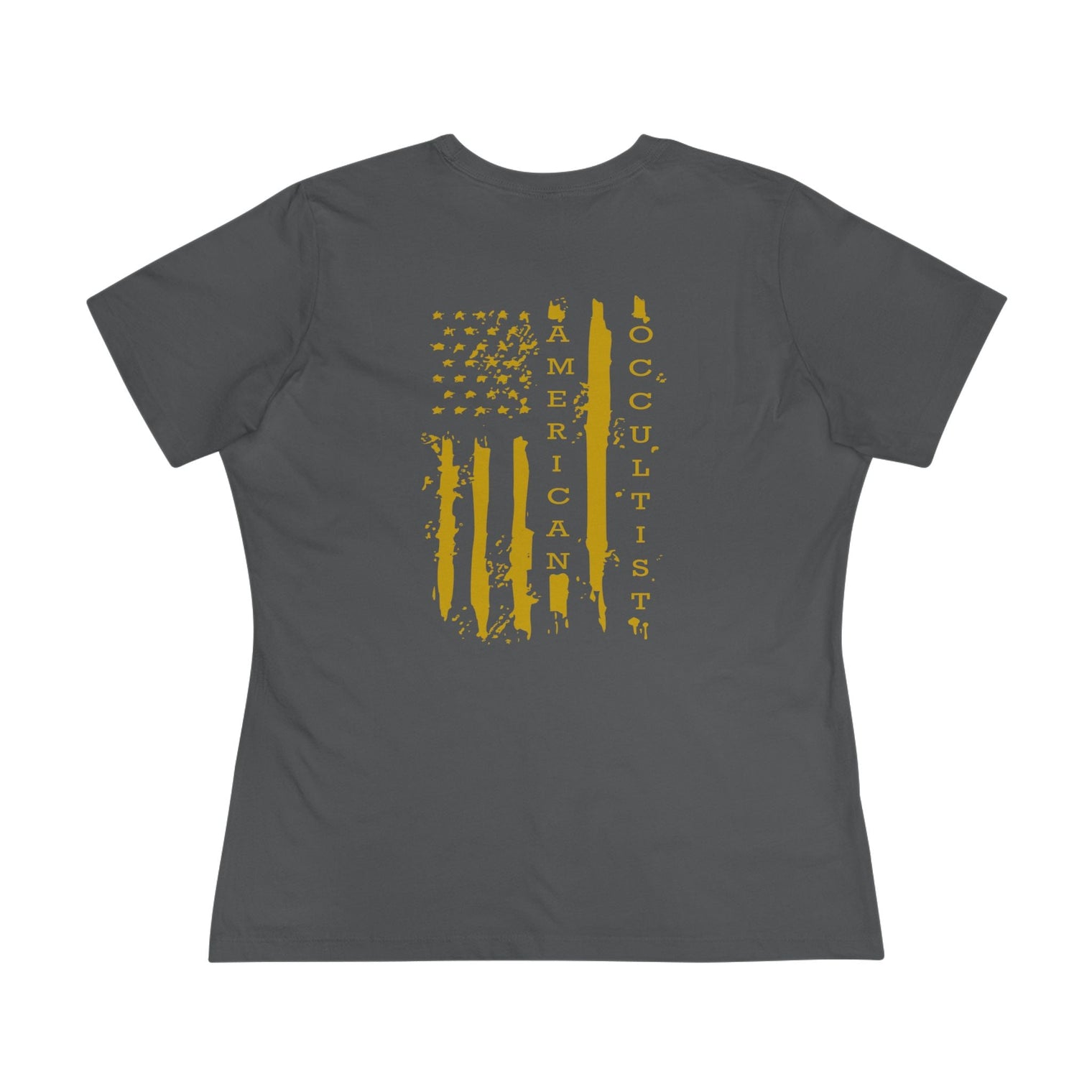 Women’s Gold Flag Tee – American Occultist Streetwear