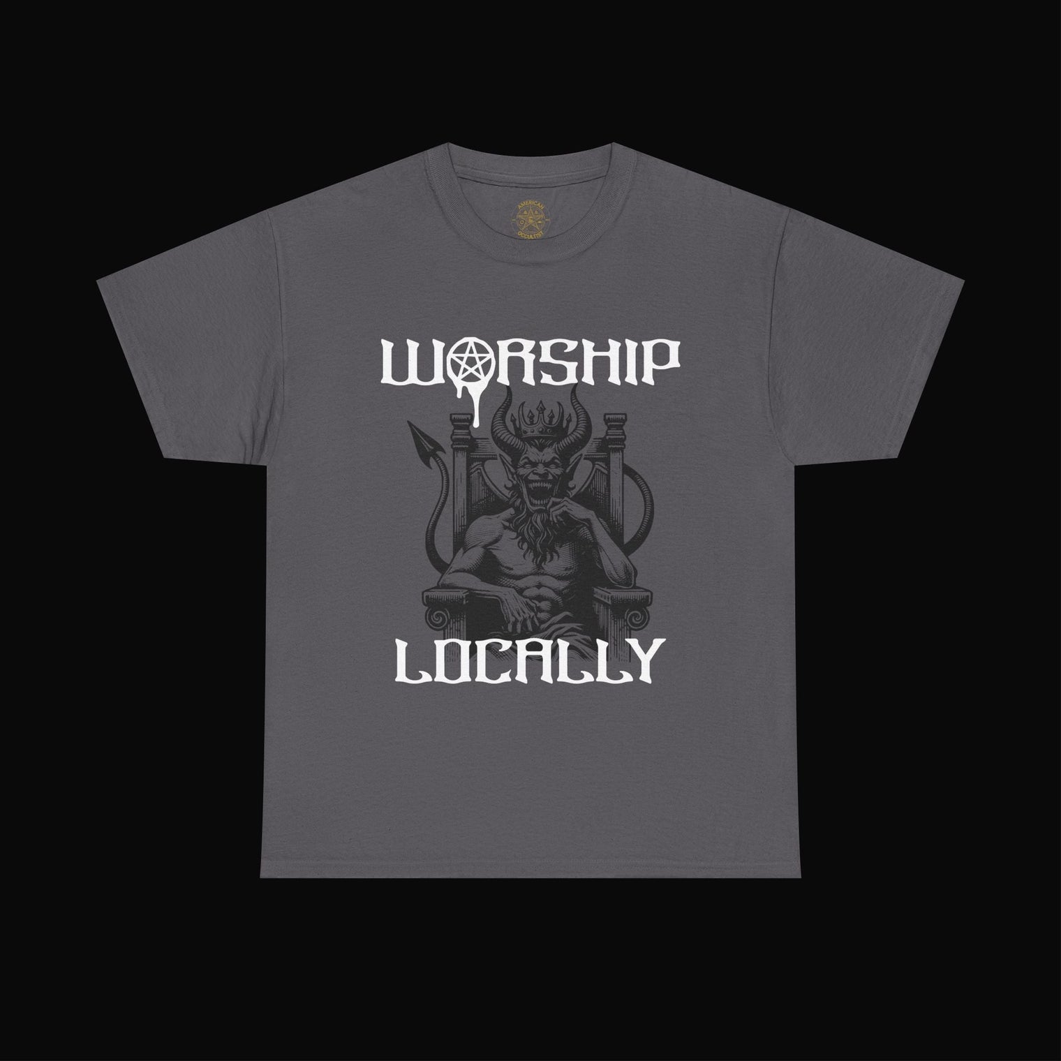 Worship Locally Tee – Devil on His Throne